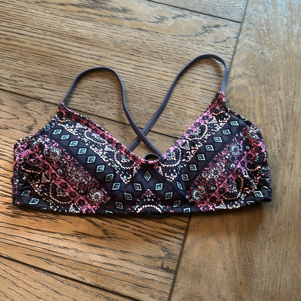 Xhilaration Target Bohemian Aztec Print Bikini Top - Criss Cross Back